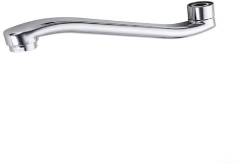 HEBEOT Connettore di prolunga per rubinetto, in acciaio inox, per riparazione rubinetto a parete, connettore di ricambio per rubinetto da cucina nascosto (22 cm)