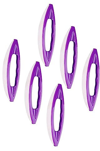 MERRYHAPY 6pcs Nail Art Brush Polishing Brush for Manicure Tools Purple Material