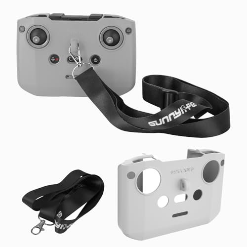 MotuTech Silikonhülle + Umhängeband für Fernbedienung DJI Neo/Mini 4 Pro DJI RC-N3 RC-N2 RC-N1 (grau)