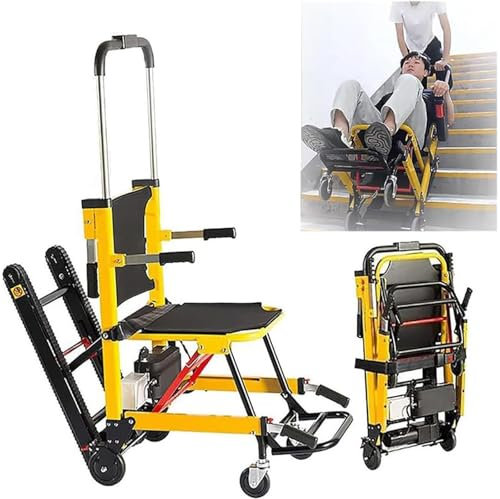 WEIMILOR Carrello elevatore Elettrico per Scale, Sedia a rotelle Pieghevole a velocità Regolabile, Carrello a Mano Leggero, Sedia a rotelle, rampa Mobile per Scale, ausilio per la deambulazione