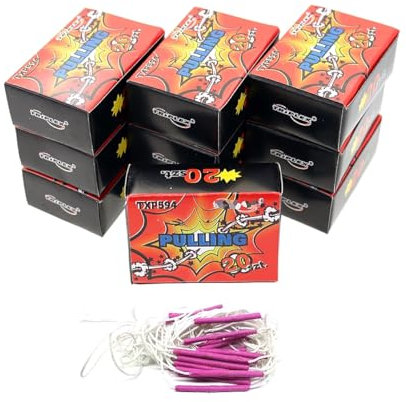 h2i Pulling - Knall-Ziehschnüre | 200 Stück | Party Spaß für Klein & Groß I für Silvester, Halloween & Party Mitbringsel | Kinder & Jugendfeuerwerk | j | Ganzjahresfeuerwerk Kat. F1