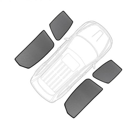 Parasol Coche para Mazda 3 para Sedan BP 2019-2024 Coche magnético Parasol Escudo Parabrisas Delantero Cortina Parte Trasera bebé Parasol Ventana(5PCS)