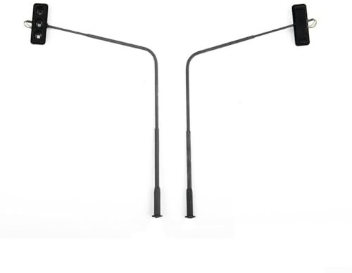 3Pcs H0 Scala Semafori Compreso LED e Segnali pedonali per gli appassionati di modellismo ferroviario