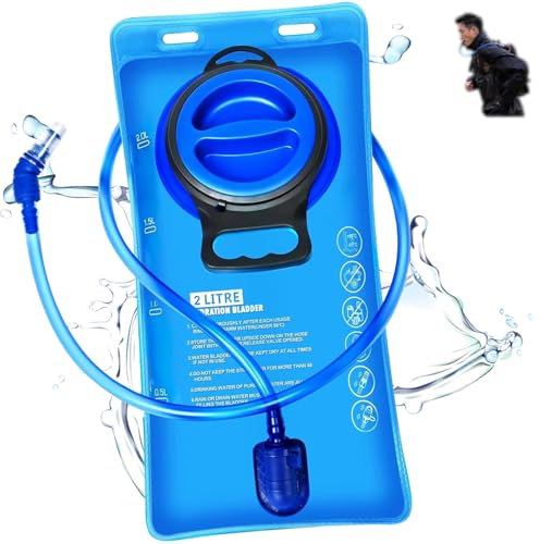 Sport Wasserblase Für Rucksack, 2L Trinksystem für Rucksack perfekt, Leichter Hydration Bladder, Trinksack Hydration, Hydration Blase staubdichte, Trinkblase Trinksystem, für Outdoorsport