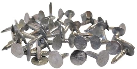 Clout Nail 15mm Galvanised Roof Shed Felt Clout Head Nails for DIY, Crafts & Woodworking Pack of 100g