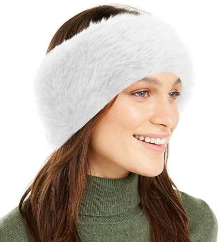 Women's Faux Fur Hat Ladies Fur Headband Russian Style Fluffy Hat Winter Caps for Women