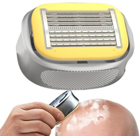 Gihioue Bald Razor Waterproof Wet Dry Bald Manual Hair Trimmer Portable Waterproof Hair Trimmer for Men Seniors Athletes Face Body Legs Arms