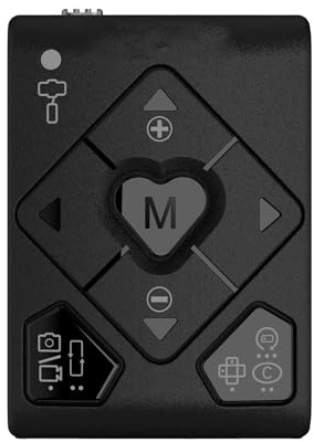 ERYUE Kabelloser Smartphone-Stabilisator, Fernbedienung, Leicht, für Hohen ISteady XE/X2/V2/V2s/M5/M6/MT2/Q/Pro 4/Mobile+ 10M – Schwarz/Weiß für Einfache Bedienung Unterwegs (Schwarz)