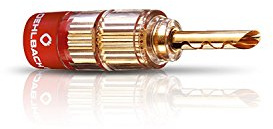 OEHLBACH SOLUTION TUBE, Terminator for Speaker Cables. Gold plate. Set of 4. 1,5mm² - 6,0mm². No soldering required. STAR RATING : 4.