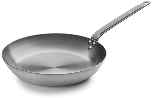 LACOR - 63628 - Sartén Ferrum Gris 28 cm - 100% Hierro Natural, Hecha en España, Apta para Inducción, Alta Temperatura, Duradera y Ecológica.