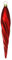 Lauschaer Glas Christbaumschmuck Eiszapfen dünn rot matt 4 Stück Christbaumschmuck Weihnachtsbaumschmuck mundgeblasen