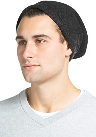 Fishers Finery Men's 100% Pure Cashmere Slouchy Beanie