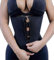 YIANNA Donna Corsetto Stringivita Modellante Waist Trainer Dimagrante Bustino Modellante Pancera Snellente Corset Latex Nero con Cerniera, 2219 Size L