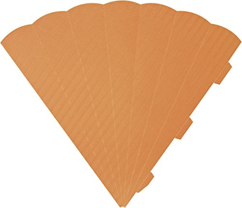 Heyda 204870085 Schultüten-Zuschnitt 3D (Höhe 69 cm, Wellkarton 3D, 300 g/m²) orange