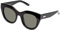 Le Specs AIR HEART BLACK/GOLD - Sonnenbrille für Damen CAT-EYE Rahmenform mit hohem UV-Schutz LSP1602175