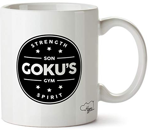 Hippowarehouse Goku's Gym Printed Mug Cup Ceramic 10oz