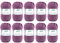 Gründl Hot Socks Pearl uni Strickwolle (kuschelig weiche Sockenwolle aus 75 % Merinowolle, 20 % Polyamid, 5 % Kaschmir, 50 g / 200 m, Nadelstärke: 2,5 - 3, 10 x 50 g), Pflaume, 40 x 37 x 11 cm