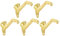 Design House 181990 Standard Handlauf Halterung, 5er Pack, Messing poliert