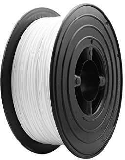 3D Filament 1kg B-Ware Filament Rolle in verschiedenen Farben Rot Gold Silber Grün Blau Braun Lila Violett Beige Transparent Gelb Orange Schwarz Weiß (Weiß (B-Ware))