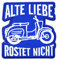 Aufnäher Aufbügler Schwalbe Alte Liebe rostet Nicht