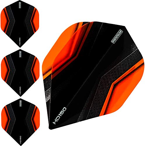 Pentathlon HD150 Dart Flights – Ultra dick – Standard – XWing – 1 Set (3) (Orange)