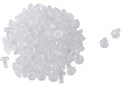 sourcing map 100Stk.Anschlagpuffer Transparent Möbelfüßen Schutzkappen Stoßstangen Gleiten Antikollision 5mm weich klar