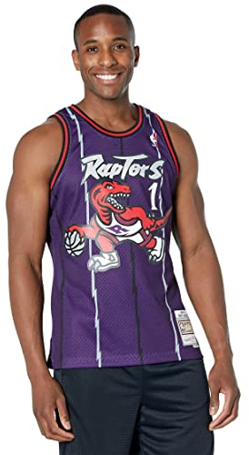 Mitchell & Ness NBA Swingman Jersey Basketball Trikot Toronto Raptors - Tracy McGrady, XXL, Lila