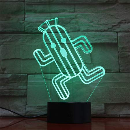 LED-Lampe Final Fantasy Cactilio, Farbwechsel, USB, Nachtlicht und Dekoration