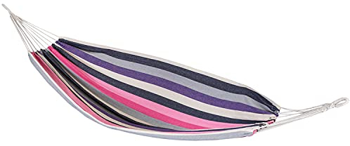 Master Grill JLH003 Hängematte 200x100 cm für 1 Person bis 120 kg Belastbarkeit Baumwolle & Polyester