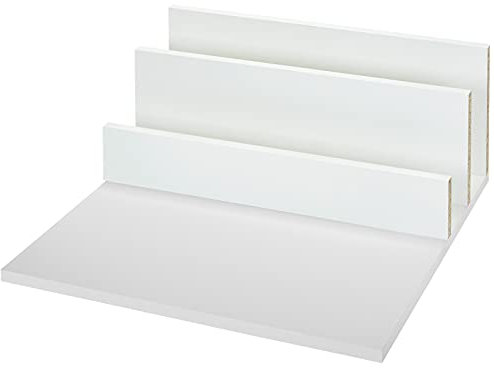 Set de Panneaux d'Aggloméré de Particules Fond et panneau arrière blanche adapté au système de tiroirs JUNKER-SLIM profondeur de 500 mm et largeur du meuble de 800 mm (Épaisseur de 16 mm)