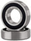 XIKE 2 pcs 6002-2RS Ball Bearings 15x32x9mm Bearing Steel and Double Rubber Seals, 6002RS Deep Groove Ball Bearing with Shields