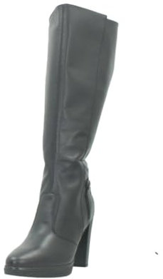 Nero Giardini Scarpe Stivali in Pelle Donna Inverno I411730D 100 con Tacco Nero (35)