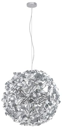 Lindby Pendelleuchte Caliya (Modern) in Chrom aus Metall (9 flammig, E14) - Deckenlampe Esstischlampe Hängelampe Hängeleuchte Wohnzimmerleuchte