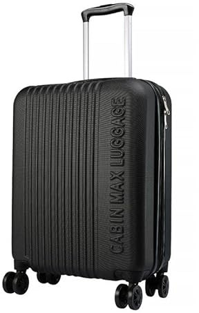 Cabin Max Valise Cabine 55x40x20 cm Extensible - 4 Roues Pivotantes 360° - Coque Rigide ABS - Poignée Télescopique - Bagage à Main Léger et Spacieux pour Compagnies Aériennes Européennes