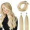 ABH AMAZINGBEAUTY HAIR Extensions Echthaar Bondings Itip Extensions Echthaar 35cm Färben Schmutzige Blonde Highlights mit Blond Fusion Extensions Echthaar 100s 50g Vorgebundene Extensions#P18/613
