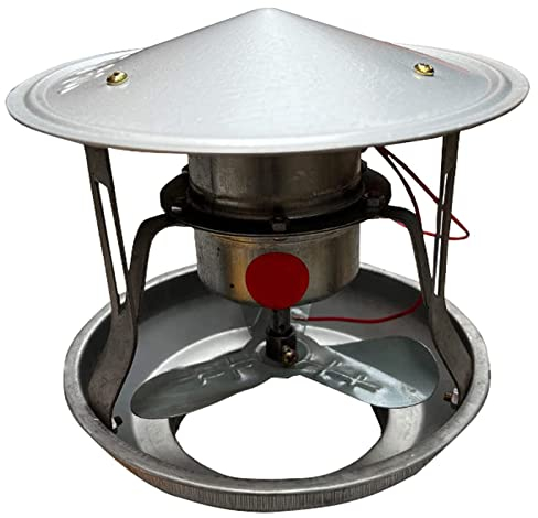 UZIAH Schornsteinventilator 40W Schornsteinhaubenkappe Geräuscharmer Ventilator Haushalt Schornstein Saugzugventilator Rauchmaschine,9~17cm