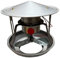 UZIAH Schornsteinventilator 40W Schornsteinhaubenkappe Geräuscharmer Ventilator Haushalt Schornstein Saugzugventilator Rauchmaschine,9~17cm