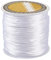 Cheriswelry Fil en nylon satiné pour la fabrication de bijoux - Queue de rat Kumihimo, nœud chinois - 60 m x 1 mm - Blanc cassé