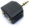 DRUT 3.5mm Stereo Jack to Twin 3.5mm Sockets Splitter Speaker, Headphone Cable Adapter, Gold Connectors