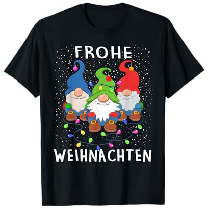 Drei Zwerge Familie Frohe Weihnachten T-Shirt
