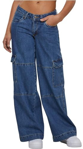 Urban Classics Damen Ladies Low Waist Cargo Pants
