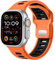 CeMiKa Correa Sport Compatible con Correas Apple Watch Ultra 2/Ultra 49mm 44mm 45mm 46mm 42mm Hombres,26mm Band de Repuesto Ajustable de Silicona para iWatch Series 10 9 8 7 SE 6 5 4 3 2 1