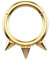 Decentraland 1 Stück 16G Gold Durchmesser 8mm Spike Nase Septum Mund Hoop Ohrring Knorpel Chirurgenstahl Gothic Ring Piercing Schmuck