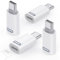 MoKo Adattatore da Lightning a USB C per iPhone 16/16 Pro/16 PRO Max/iPhone 15 PRO Max Plus, 4PZ Adattatore iPhone a USB C, Ricarica Rapida, Non per Auricolari/Audio/OTG, Bianco PD