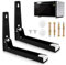 2 Pièces Support Mural Micro Onde, Support Micro Onde Mural, Support de Montage Mural pour Four à Micro-ondes, Installation Murale Micro-Ondes Support, Charge Maximale 50 KG, pour Micro Ondes