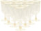 PORUPAEL 10 Pack Clear Champagne Flutes 5 OZ/150ml, Plastic Glitter Champagne Flutes Reusable Stemmed Party Wine Cups Crystal Wine Cocktail Cups for BBQ Garden Wedding Birthday Anniversary Party