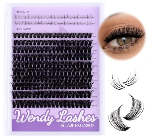 Faux Cils individuel Supérieurs et Inférieurs 0.07mm 50D Cils Individuels MIx10-16mm Cils Cluster Lashes pour Extensions de Cils DIY Lash Extensions avec Cils Inférieurs(50d-mix10-16)