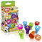 CRAZE Stempelset Kinder - 8 Stempel Kinder mit Tiermotiven, Tierstempel in 6 Farben, Kinderstempel abwaschbar, Bastelset Kinder