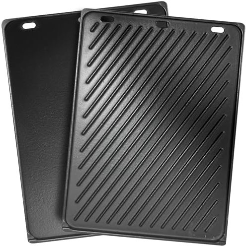 Wendbare Gusseisen-Grillplatte 66095 66802 für Weber Genesis II 300 Serie