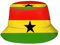 Fisherman Hüte Ghana Flagge Bucket Hat Unisex Fishermütze Faltbar Safarihut Für Damen Trekking Angeln